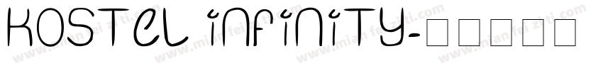 Kostel Infinity字体转换